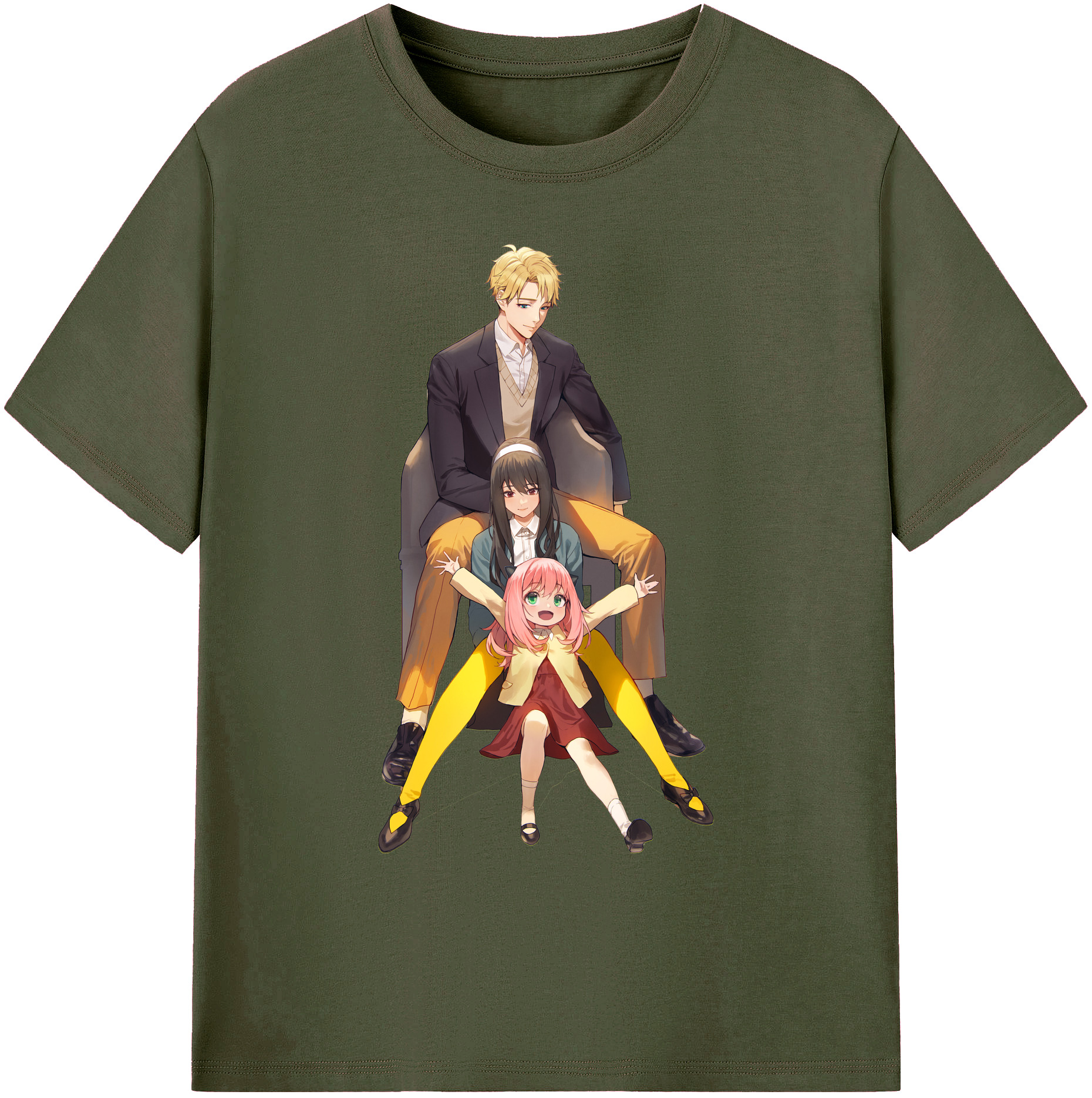 （画像用） SPY×FAMILY间谍家家酒 綿100％ メンズ半袖Tシャツ｜肌触りやわらか＆通気性